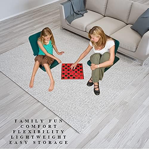 Original BackJack-Made in The USA- Extra Large Tough Duck Forest Lightweight Floor Seating Chair for Gaming Families Parents Daycare Back Support Reading Yoga Meditation School