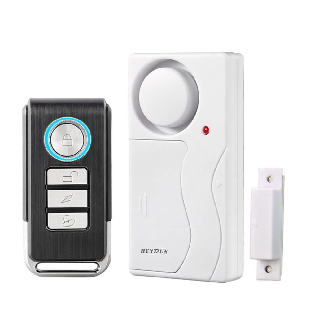 HENDUN Wireless Remote Door Alarm When Opened, Windows Open Alarms, Magnetic Security Sensor, Pool Safety for Kids, Alzheimer's Care