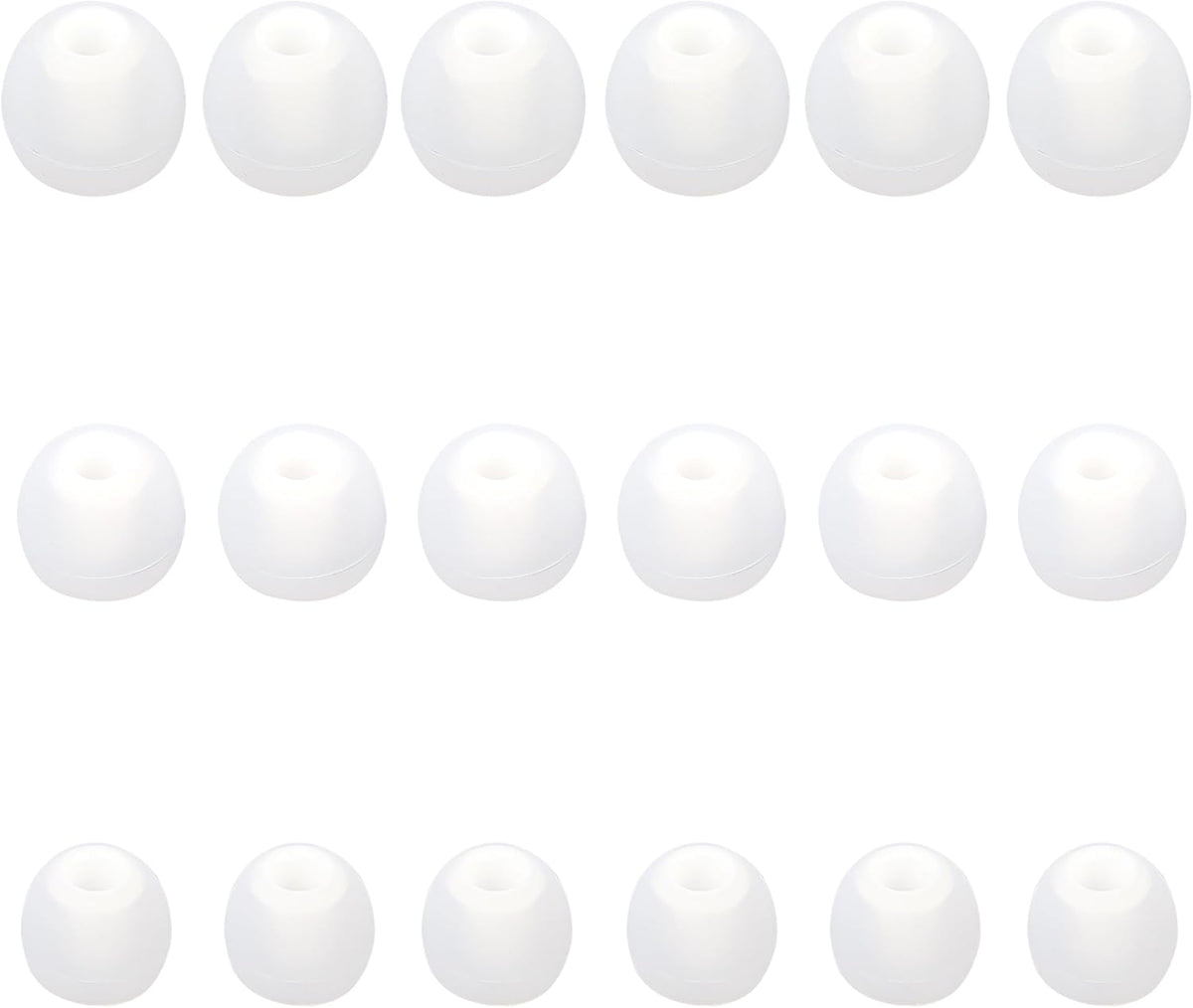 Silicone Replacement Earbud Tips Earbud Covers Fit Most in-Ear Earbuds(Inner Hole 3.8mm -5.1mm) Headphone Ear Tips Earbuds Rubber Tips 9 Pairs S M L