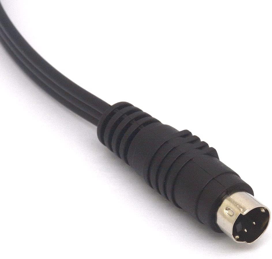 GLHONG 4 3 Pin S-Video to RCA Female TV Adapter Cable Conversion Cord for TV PC Computer Video AV Projector