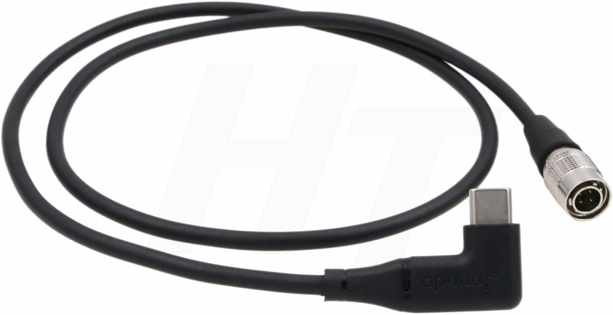 HangTon 12V 4 F4 F8 F8N 90-Degree 60cm PD QC Power Bank USB C to Hirose Pin Power Cable for Zoom Pro Audio Recorder