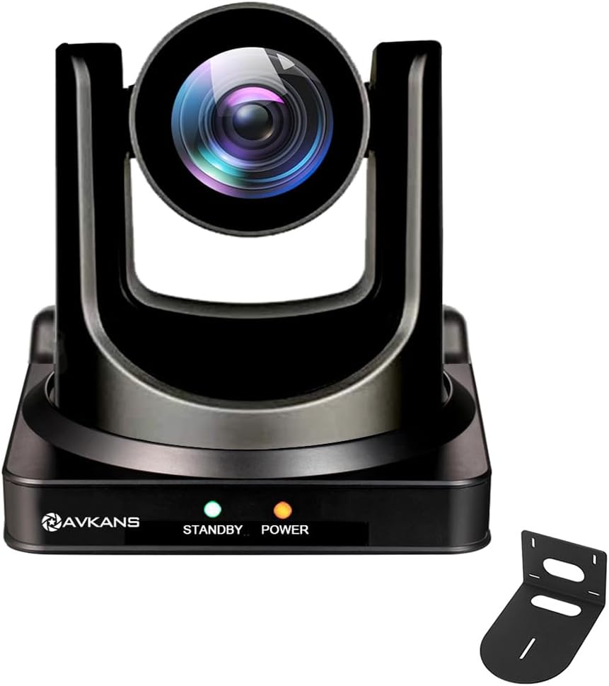 AVKANS NDI PTZ Camera - 30X Auto Tracking Live Streaming Cam with SDI/HDMI/IP Outputs for Church Worship School Sport Hospital Wedding(NDI HX2 and NDI HX3)