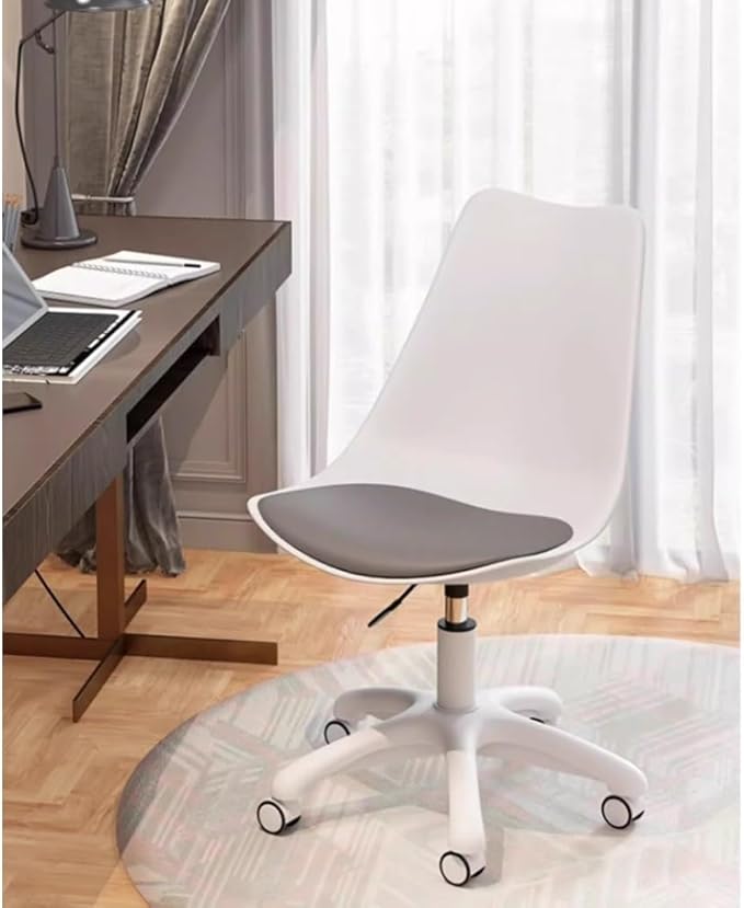 Gaming Chair Home Office Desk Chairs With Wheels Computer Accent Chairs Swivel Makeup Chair Dormitory College Students Study Backrest Chair For Bedroom Living Room Balcony ( Color : Yellow )