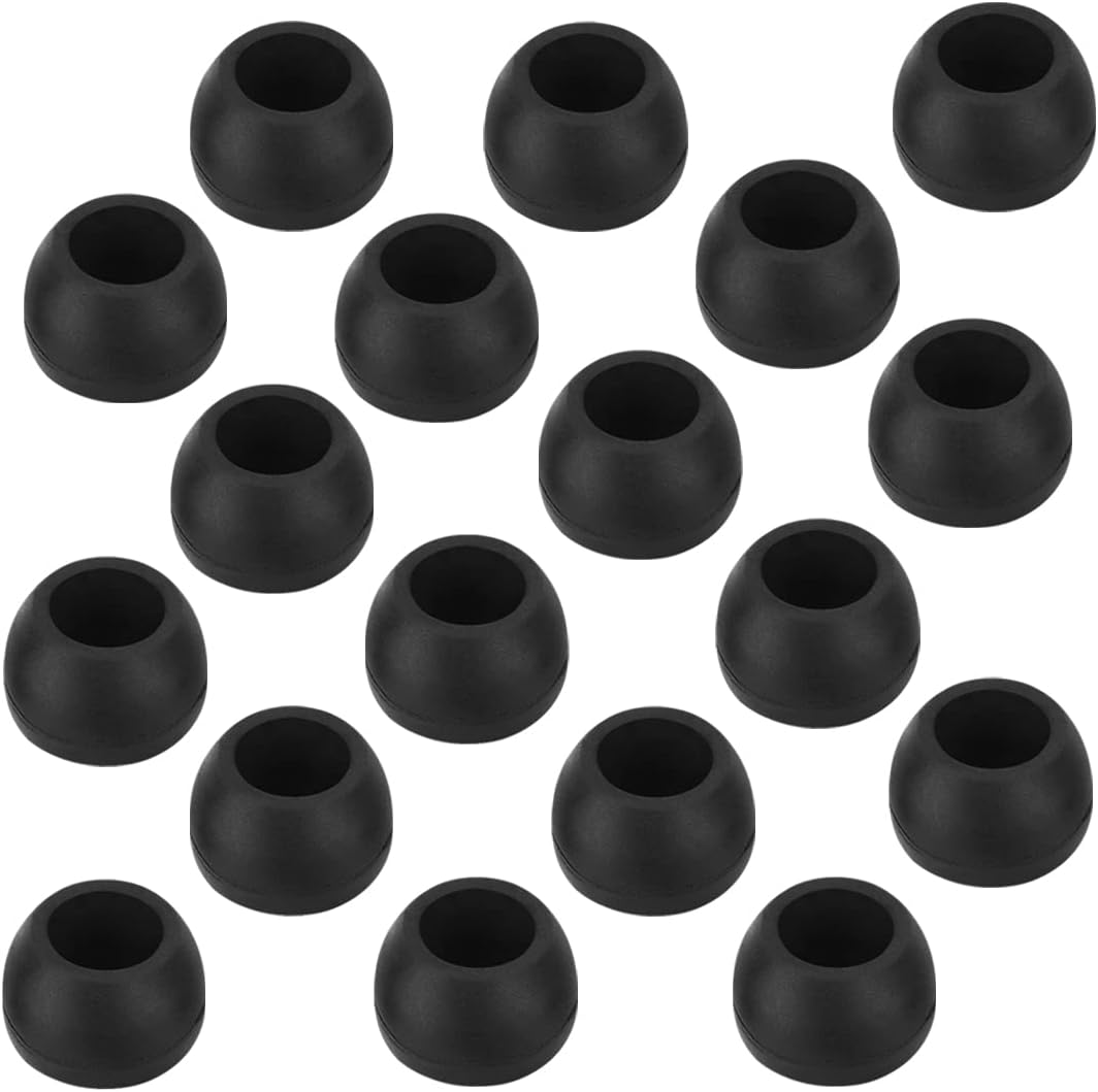 Earbud Tips - 9 Pairs, Compatible with Powerbeats 2/3, LG, Samsung - Black