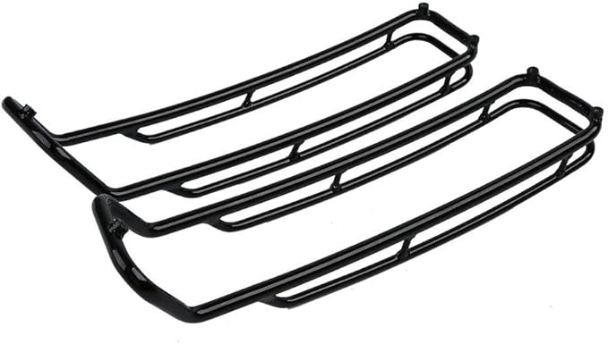 Black Top Hard Saddlebags Lids Rack Rail Guards Iron Saddlebag Guard-Type BTHSLRRGFFHT1 Compatible with Harley Davidson