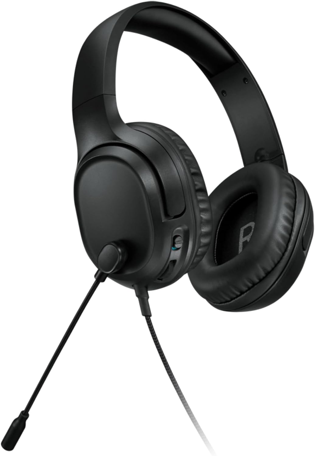 Lenovo H110 Wired Gaming Headset - 3.5mm Connection, Omni-Directional Microphone, Breathable Ear Cups, Built-in Volume Wheel - Black