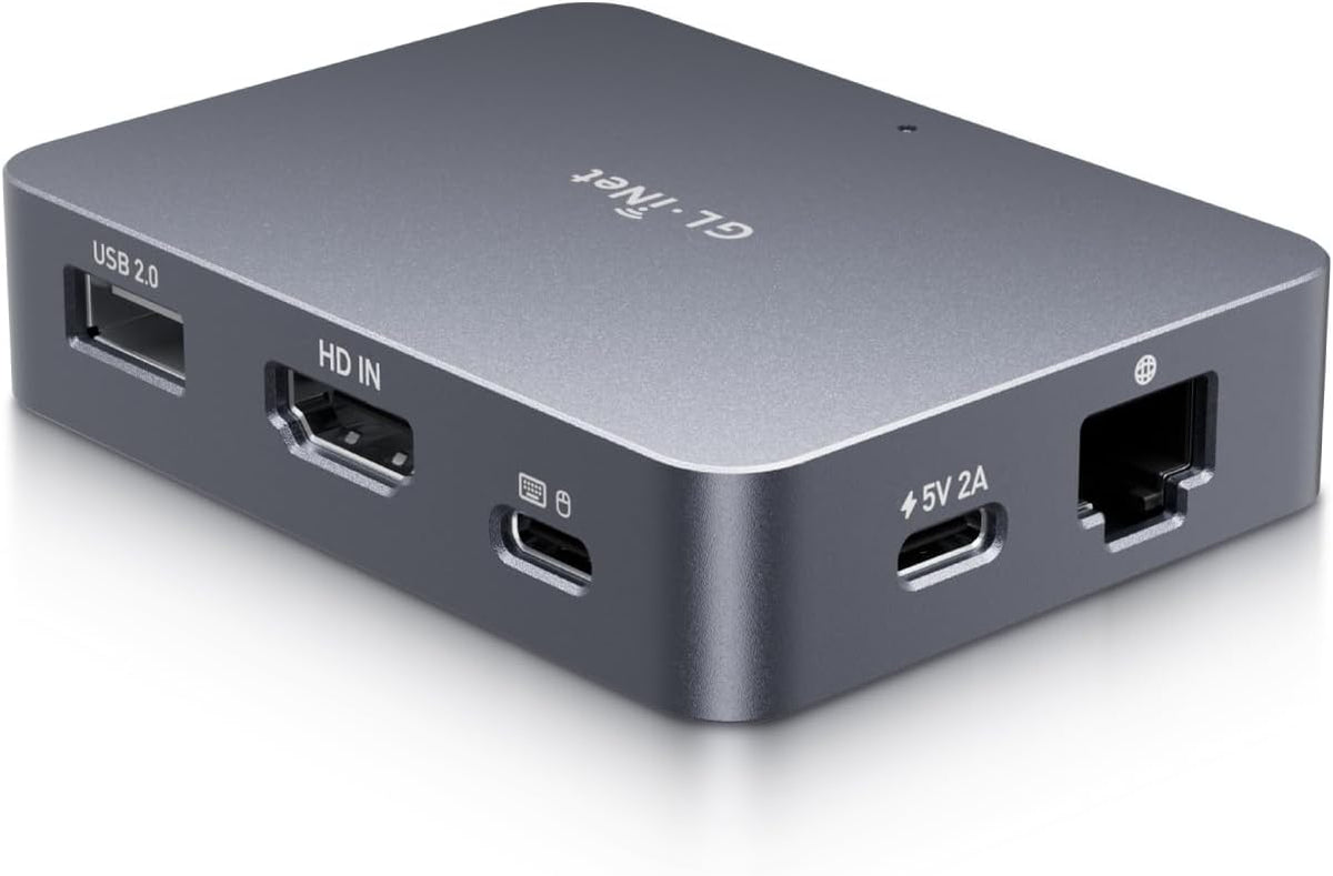 GL.iNet Comet (GL-RM1) Remote KVM Over Internet, 4K@30Hz Tailscale Support,Remote Keyboard, Video, Mouse, Install OS Via BIOS Control, Adapted KVM Switches for Home Offices,Data Center