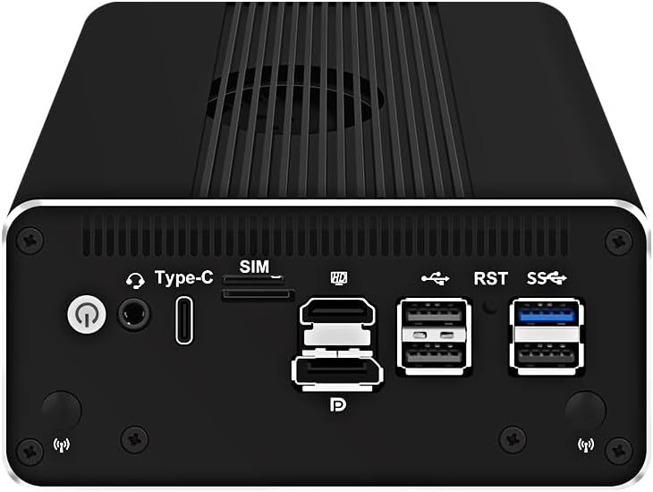 CWWK Intel Alder Lake N100(4C/4T Up to 3.4GHz)/N305(8C/8T Up to 3.8GHz) Dual SFP+10GbE Mini PC|4xIntel I226-V 2.5GbE |DDR5 Memory|PCI-E x4|HDMI+DP+Type-C (10 Gigabit N100, 16G RAM 512G SSD)