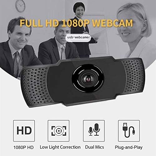 Computer Camera USB Genuine 1080P Webcam Camera Digital Web Cam with Mic for Laptop Desktop Widescreen pc (Color : 1080P)
