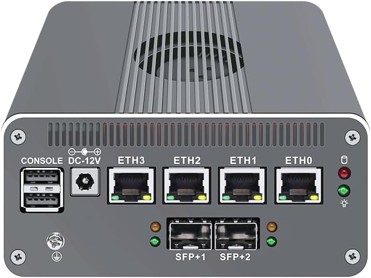 CWWK Intel Alder Lake N100(4C/4T Up to 3.4GHz)/N305(8C/8T Up to 3.8GHz) Dual SFP+10GbE Mini PC|4xIntel I226-V 2.5GbE |DDR5 Memory|PCI-E x4|HDMI+DP+Type-C (10 Gigabit N100, 8G RAM 256G SSD)