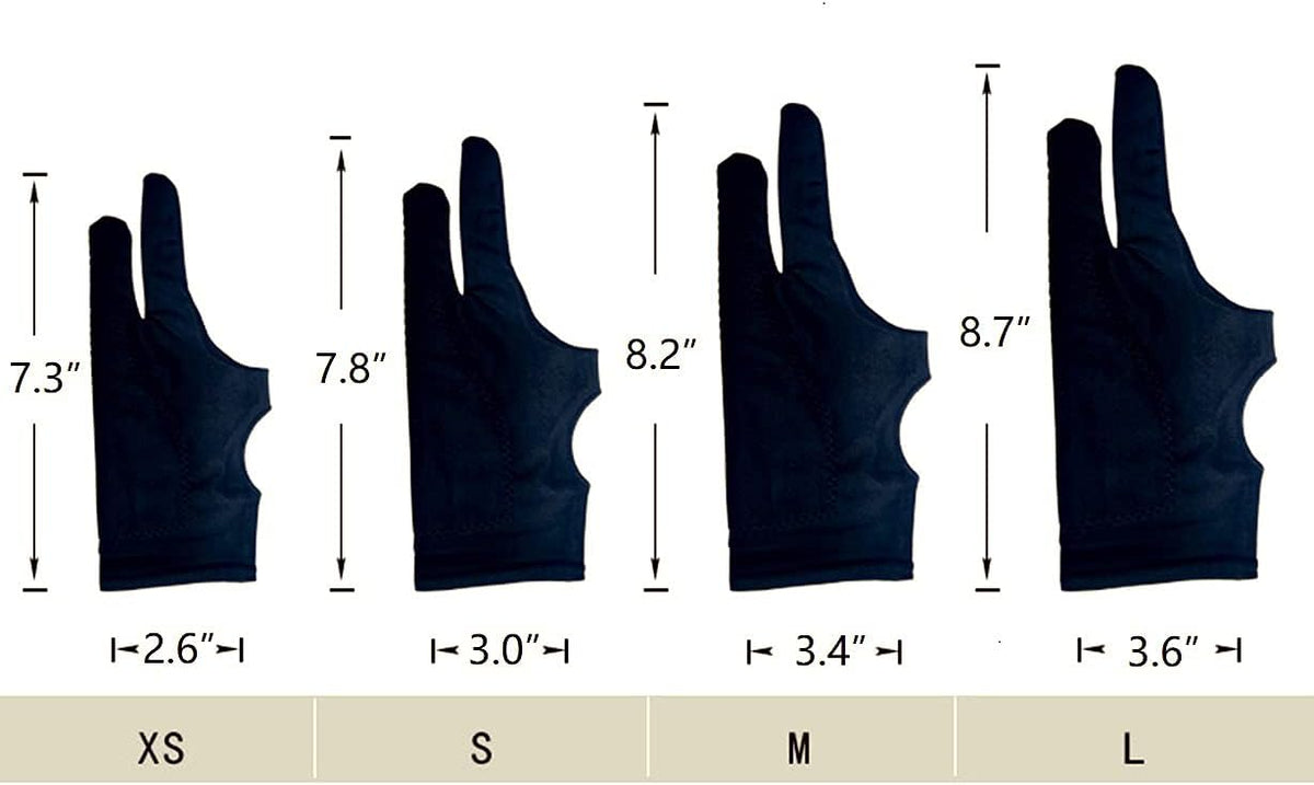 Drawing Glove, Digital Art Glove for Graphic Tablet, Artist Gloves with Two Fingers for iPad
