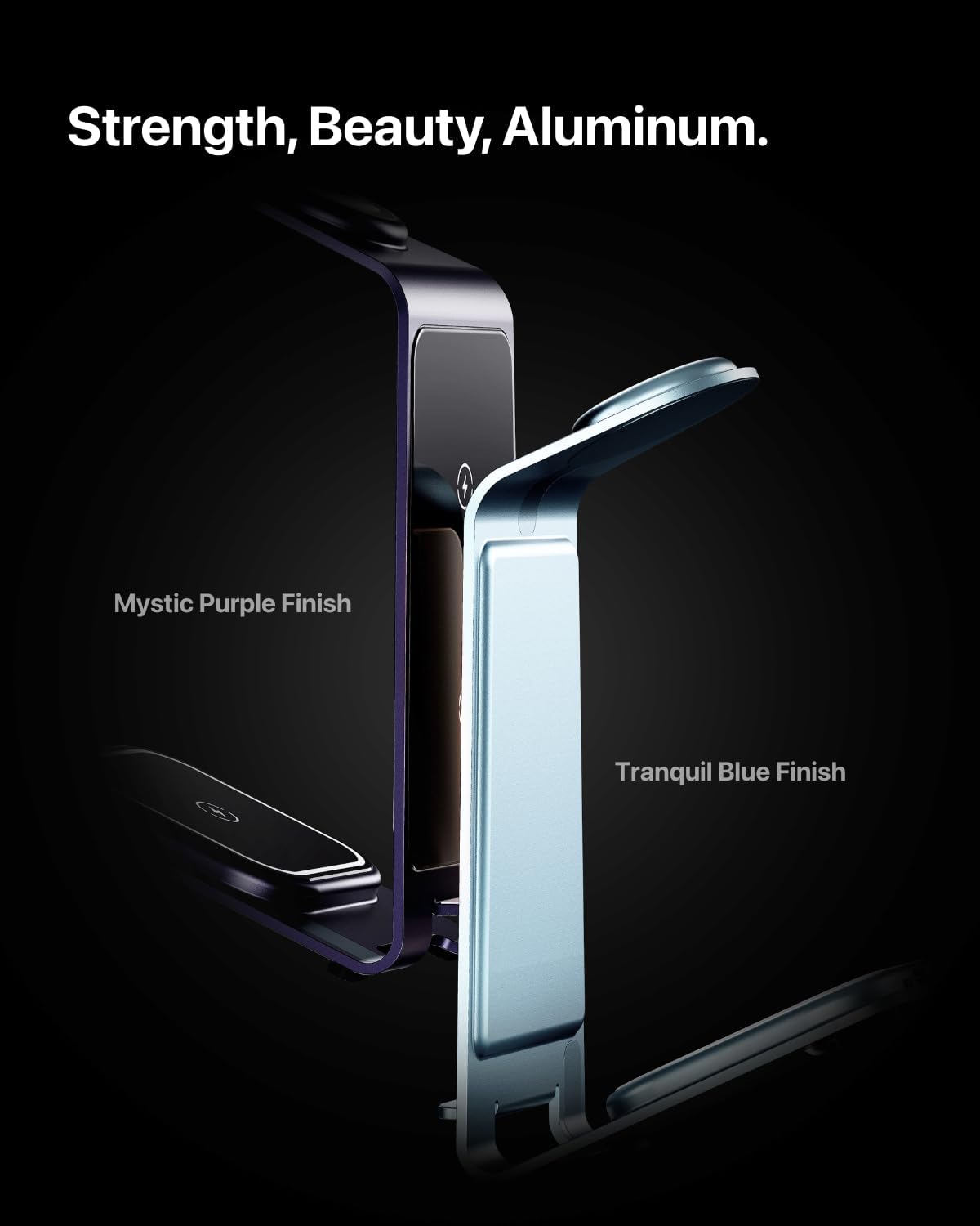 Intoval 3 in 1 Wireless Charging Station for iPhone 16 15 14 13 12 11 X Pro Max, Wireless Charger for Apple Watch 10 Ultra 3 SE 9 8 7 6 5 4 3 2, for AirPods 4 Pro Pro 2 3 (Y93, Purple)