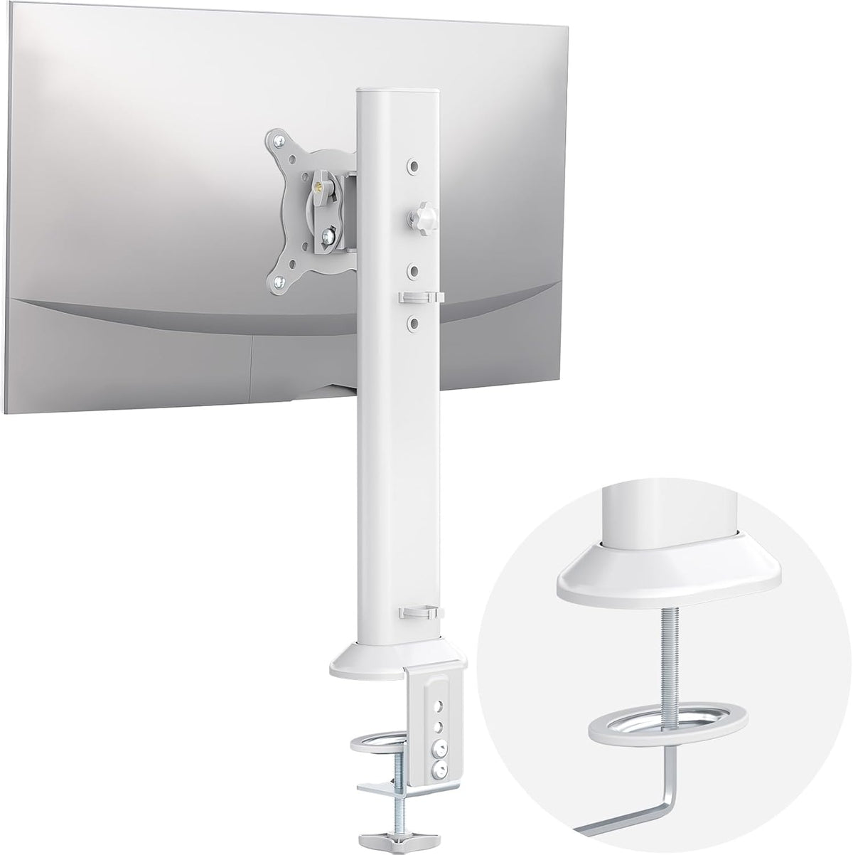 Hemudu 13 inch 32 inch 77lbs, Single Desk Monitor Arm Mount Stand Fit for to Flat Curved Computer Screen with Swivel