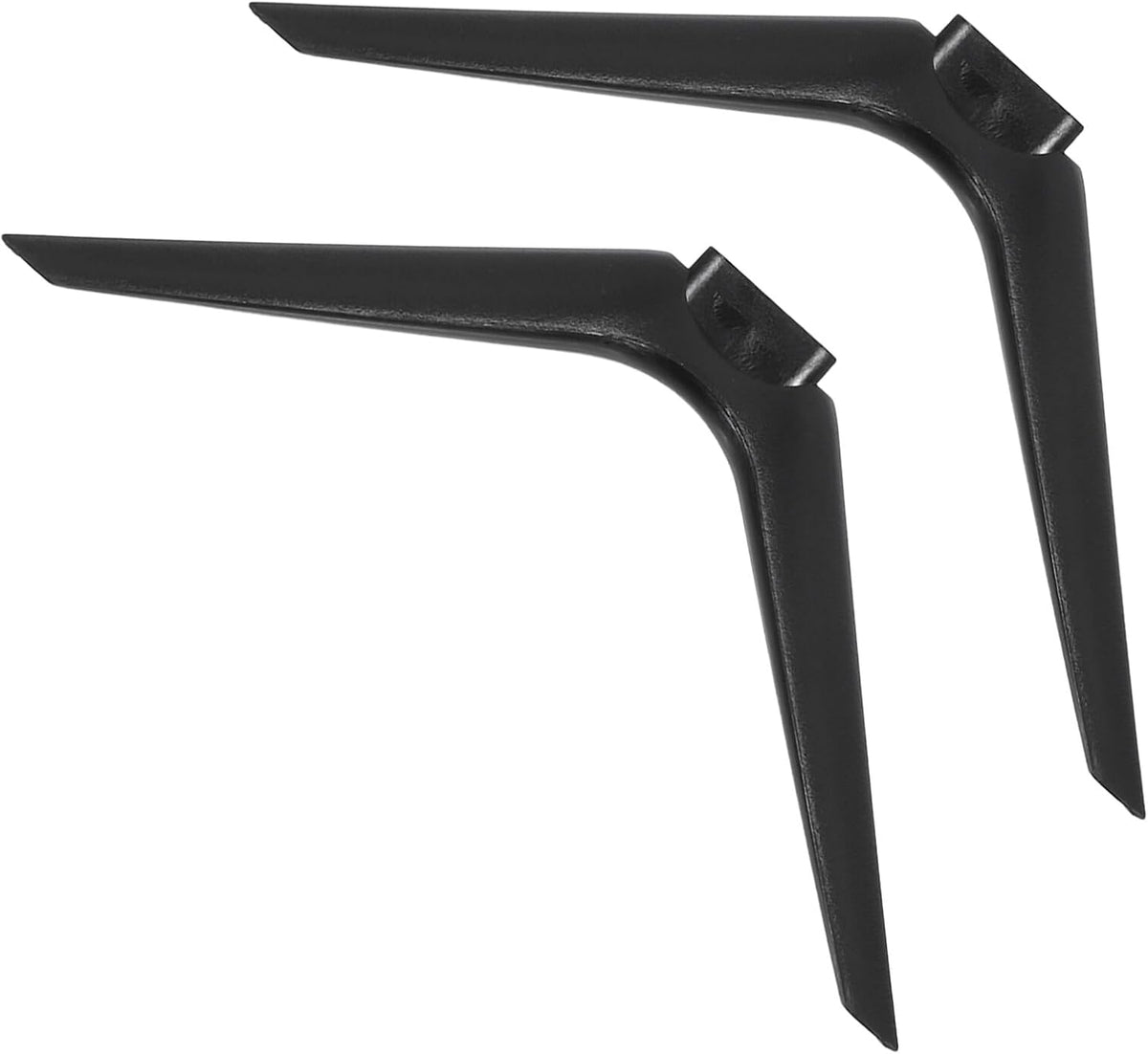 GLEAVI 15mm No-Drill Tv Mount Stand with Dual-Hole Plastic Base, Heavy Duty Television Support Holder for Living Room