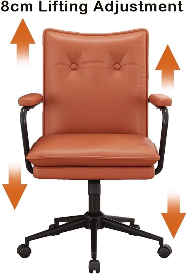 Office Chair High Backrest Gaming Chair Desk Chairs Gaming Chairs Ergonomic Computer Chairs for Adults and Kids Armchair Boss Seat Study Accent Chair for Bedroom Balcony (Color : Brown)