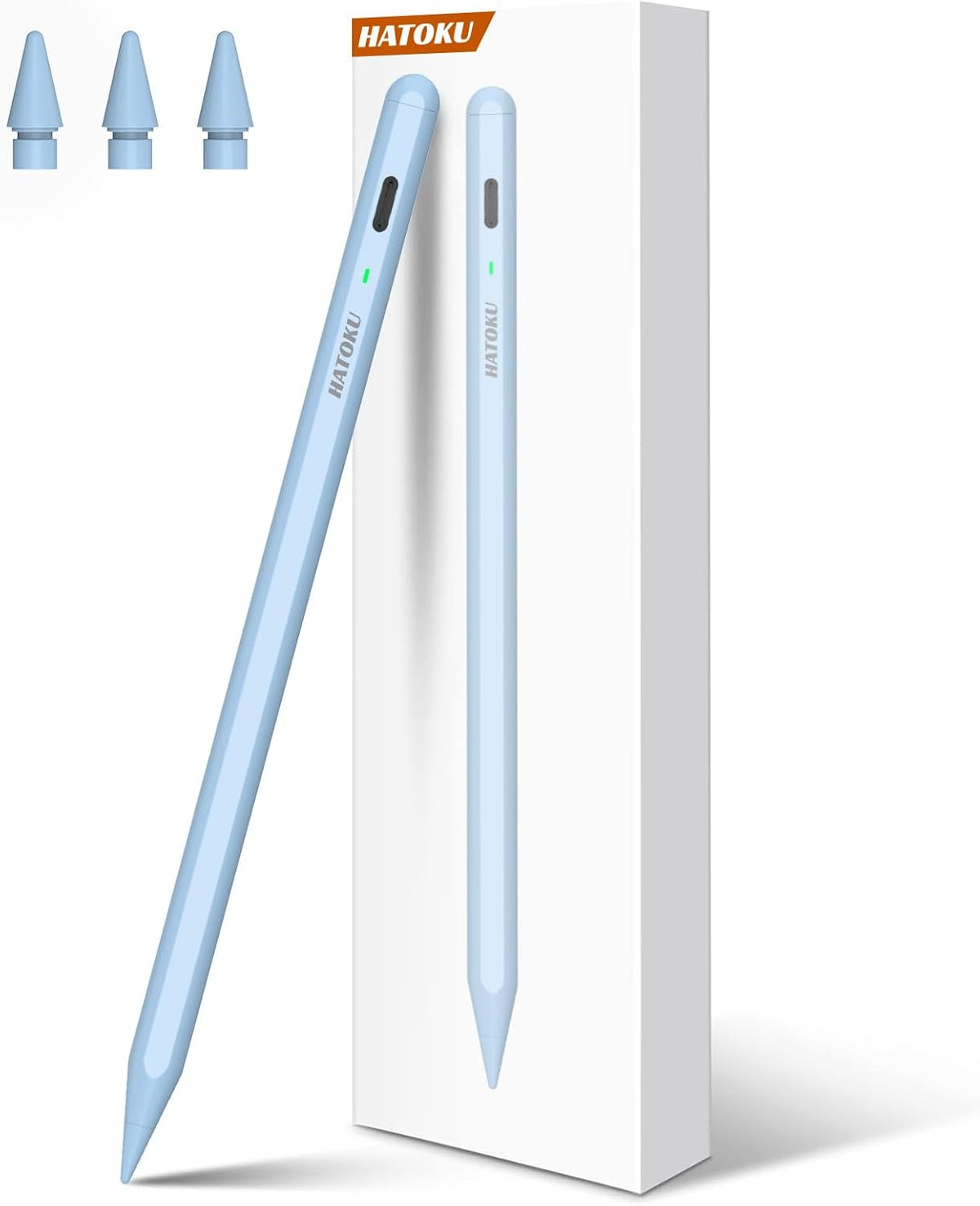 Stylus Pen for iPad 2018-2025: 15 Mins Fast Charging Pencil 1 Generation with Tilt Sensitivity Palm Rejection - Work for iPad Air 3 4 5 M2 M3- Pro 11" 12.9" M4 - Mini 5 6 - iPad 6 7 8 9 10 11 (Blue)