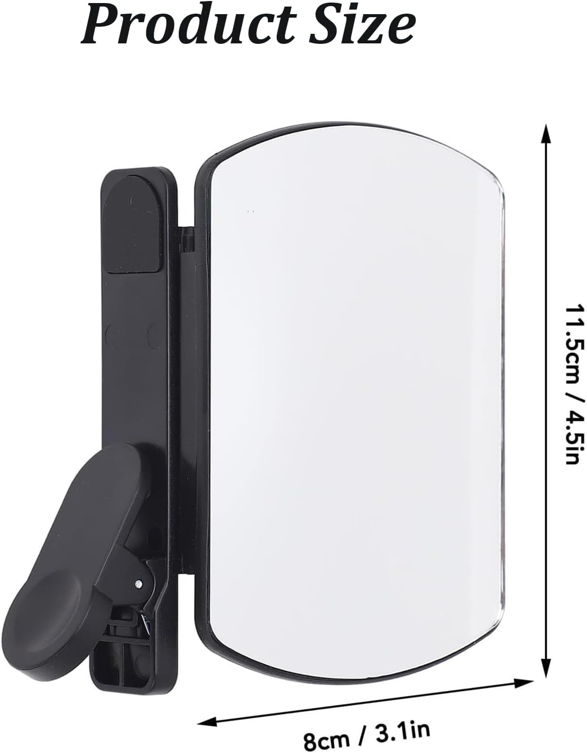 Mirror Effect Lens - Capture Stunning Reflections Instantly, Smartphone Camera Mirror Reflection Clip Kit, Mirror for Phone to Use Back Camera (White)