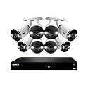 Lorex 4KSDAI168-2 4K Smart Deterrence 16 Channel Surveillance System w/ N862A63B 4K 3TB NVR and 8 E892AB 4K Smart Deterrence Bullet Cameras