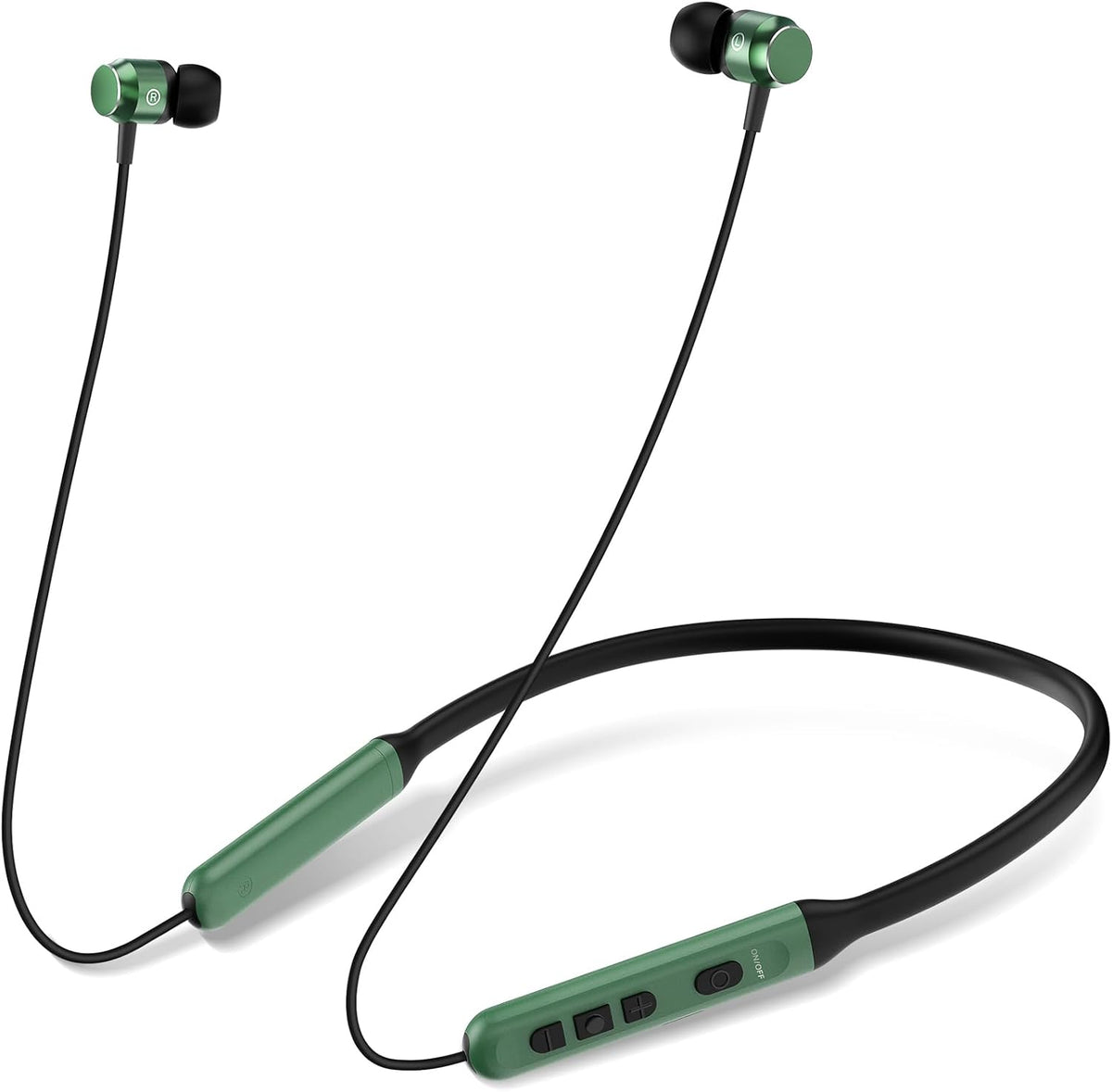 6.0 35H IPX5 Headset Neckband Bluetooth Headphones, Wireless Bluetooth Earbuds with Microphone, Comfortably Light, Deep