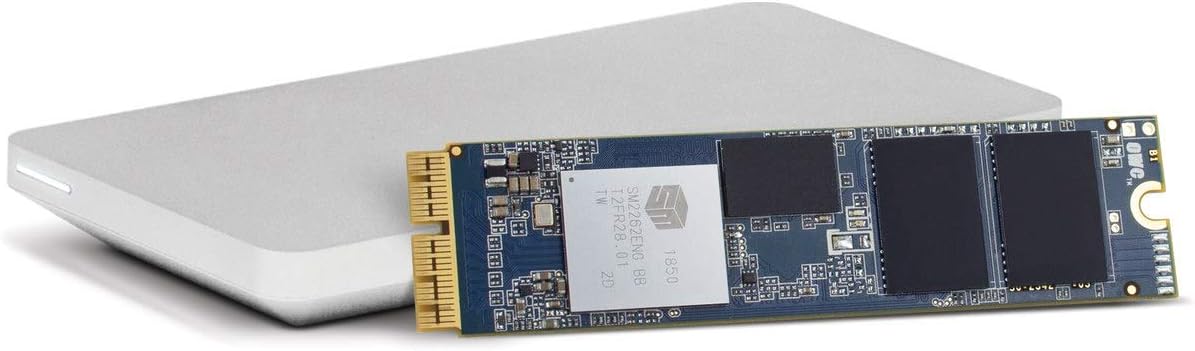 OWC 1.0TB Aura Pro X2 SSD Complete Upgrade Solution Compatible with Mac Pro (Late 2013), High Performance NVMe Flash Upgrade, Including Tools, heatsink, and Envoy Pro Enclosure
