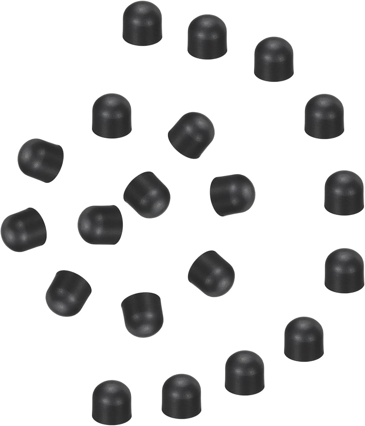 MECCANIXITY 60Pcs Replacement Stylus Pen Tips 7.5mm Conductive Capacitive Touch Screen Pens Tips Silicone Rubber, Black