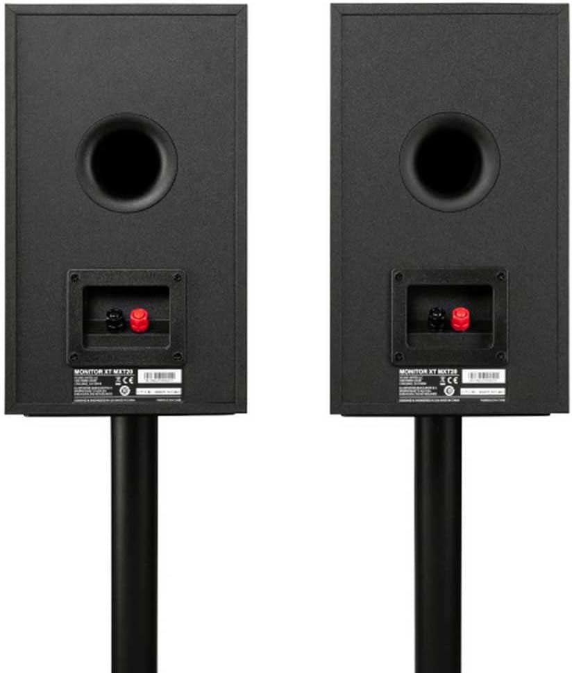 Polk Monitor XT20 Pair of Bookshelf or Surround Speakers - Hi-Res Audio Certified, Dolby Atmos & DTS:X Compatible, 1" Terylene Tweeter & 6.5" Dynamically Balanced Woofer (Pair, Midnight Black)