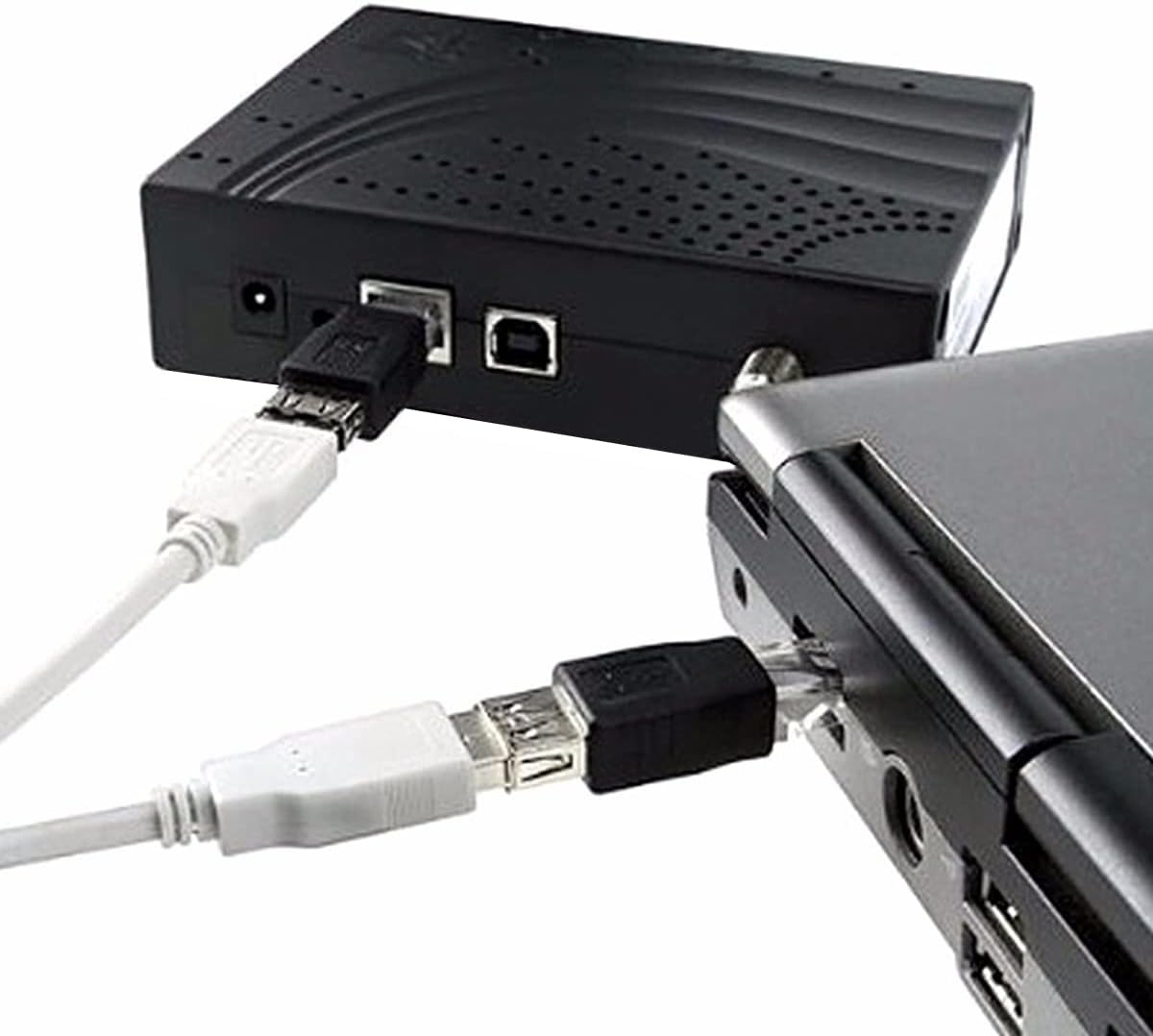 Herfair 2PCS RJ45 Ethernet to USB Adapter for ADSL Modem/Router/Computer Camera/Surveillance Camera with Network