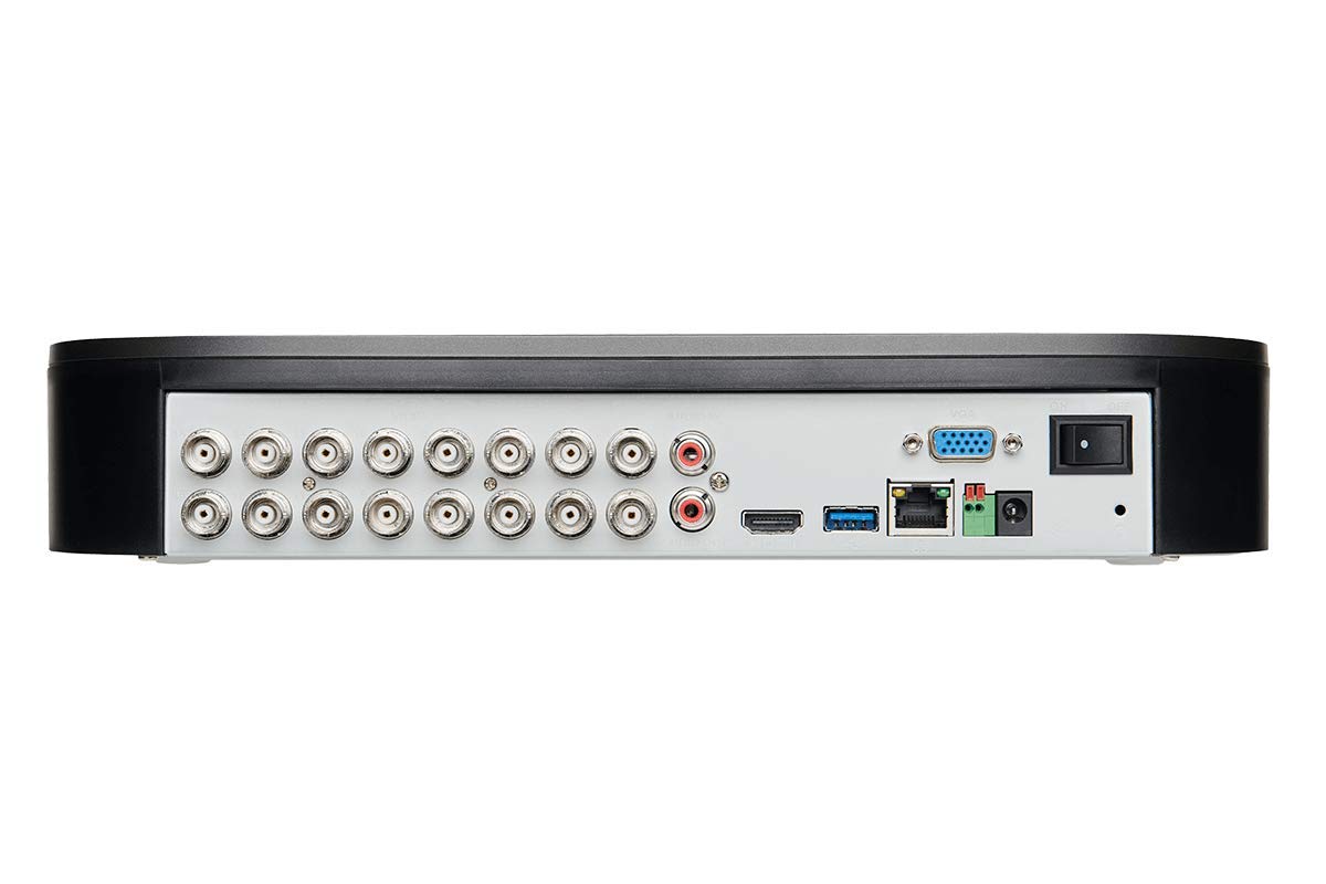 4K Ultra HD 16 Channel Security DVR with Advanced Motion Detection Technology and Smart Home Voice Control, 3TB Hard Drive