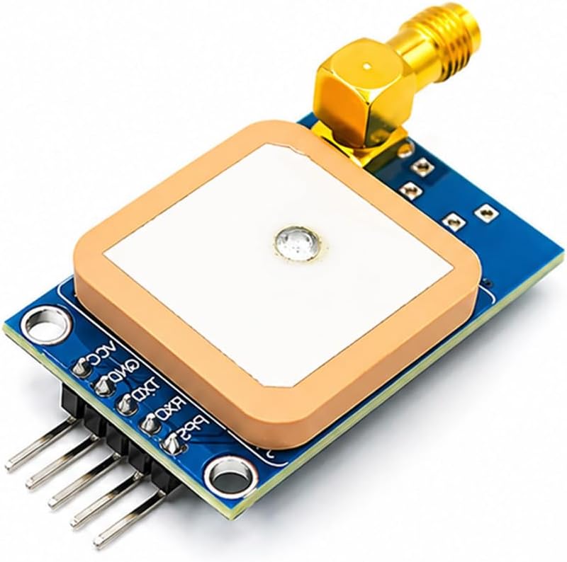 hiBCTR NEO-7M 3.3V-5V STM32, C51, 51 GPS Module with SMA Antenna, TTL UART High-Precision GPS Tracker for Arduino, MCU