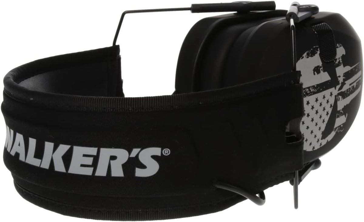 Walker's Razor Slim Ultra Low Profile Compact Design Adjustable Range Shooting Hunting Hearing Protection Electronic Earmuffs
