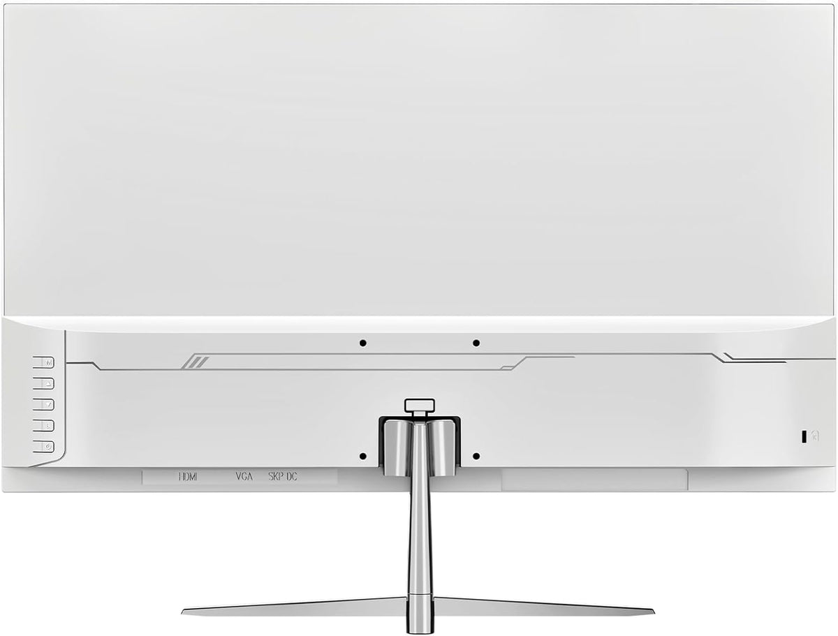 CRUA 24.5" White Gaming Monitor, 200Hz FHD(1920 * 1080P) VA Screen Computer Monitor, Supports Freesync, 120% sRGB, Blue Light Filter, Built-in Speakers, Wall Mountable Installs(HDMI 1.4/DP 1.2)