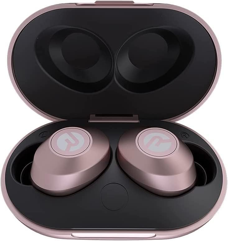 Raycon Everyday Earbuds Classic Bluetooth Wireless with Microphone - Stereo Sound, Active Noise Canceling, in-Ear Bluetooth Headset True Wireless Earbuds 32 Hours Playtime (Rose Gold)