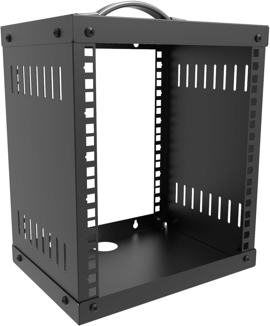 6U Small Network Cabinet-10 inch Server Rack for 10“ Server, Network, Audio and Video Equipments at Home or Office (6U)