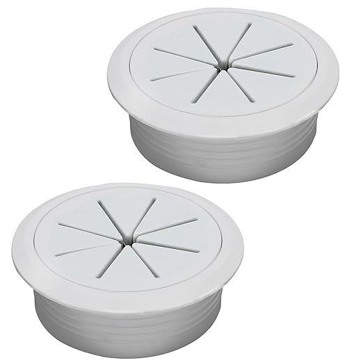BOPOREAE 2 Pcs Desk Grommet 2-1/16" (53mm), Desk Hole Cover for Cables