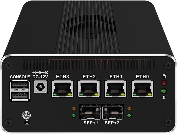 CWWK Intel Alder Lake N100(4C/4T Up to 3.4GHz)/N305(8C/8T Up to 3.8GHz) Dual SFP+10GbE Mini PC|4xIntel I226-V 2.5GbE |DDR5 Memory|PCI-E x4|HDMI+DP+Type-C (10 Gigabit N100, 16G RAM 512G SSD)