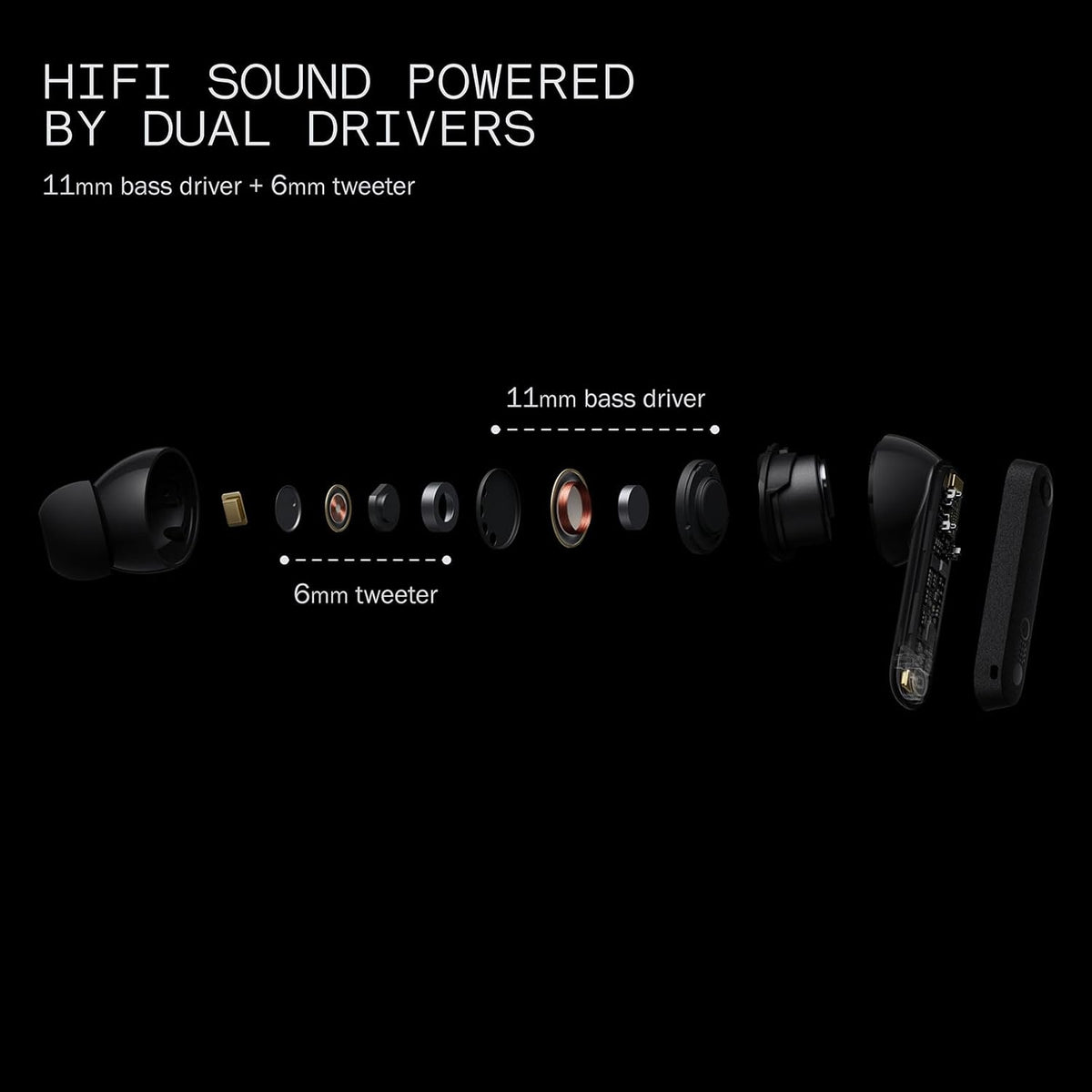 CMF Buds Pro 2 Wireless Earbuds, Hi-Res Audio with LDAC, 50 dB Hybrid Noise Cancelling Earbuds, Ultra Bass Technology, Bluetooth 5.3, 43H Play Time with Charging Case, 6 HD Mics Headphones, Light Grey