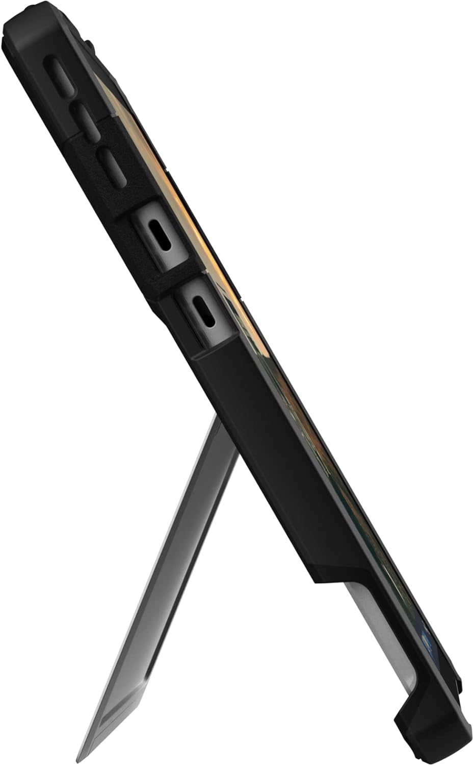 URBAN ARMOR GEAR UAG Designed for Microsoft Surface Pro 11/10/9 Case with Kickstand Hand Strap & Pen Holder Compatible with Type Cover Keyboard Rugged Protective Cover Heavy Duty, Scout Black