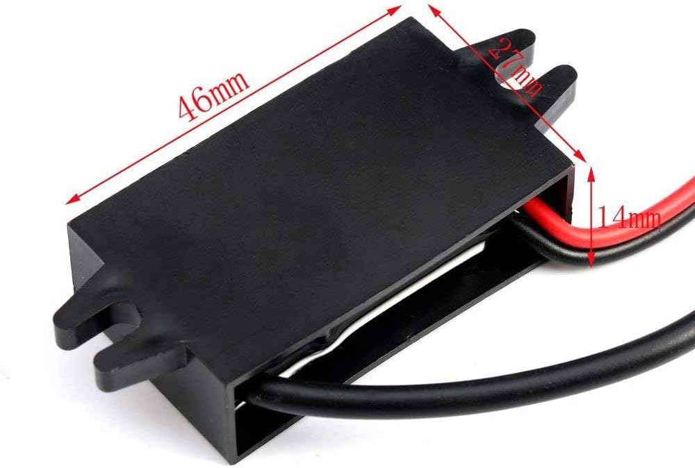 HOMREE 12V/24V 5V DC-DC Converter Step Down Module to Micro USB Output Buck Power Adapter