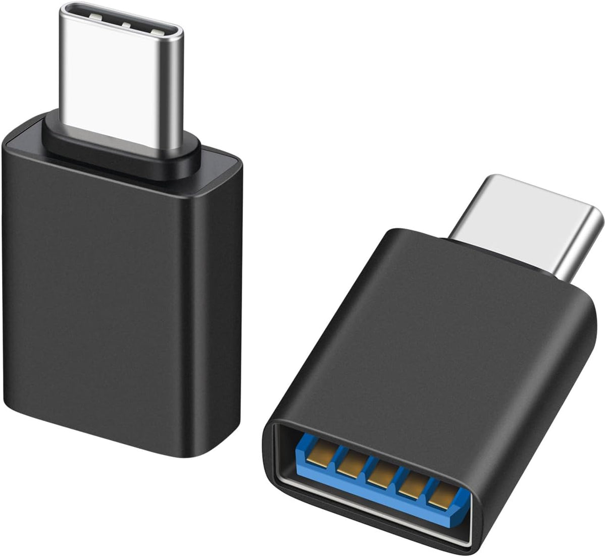USB C Male to USB A Female OTG Adapter (2 Pack),USB 3.2 GEN2 10Gbps High-Speed Data PD 60W Fast Charging for iMac,MacBook Pro/Air,iPhone 16 15,iPad,Microsoft Surface,Samsung Galaxy S24/23/22,etc.