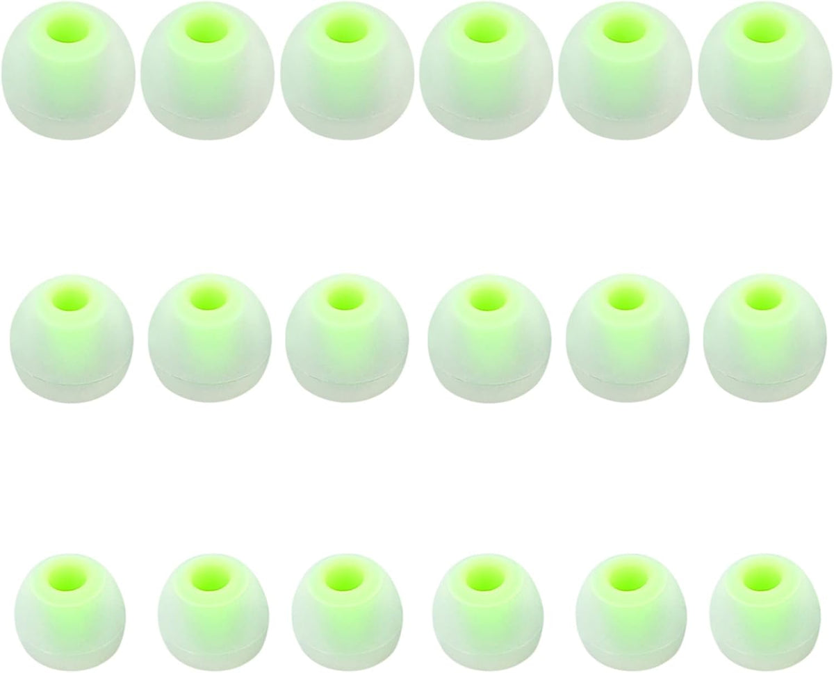 Earbud Replacement Tips Silicone Earbud Tips Earbud Covers Fit for in-Ear Headphones (Inner Hole 3.8mm -5.1mm) Earbud Rubber Tips Eartips 9 Pairs S/M/L