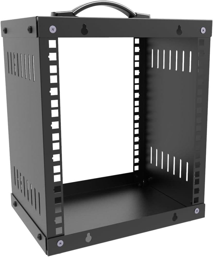 6U Small Network Cabinet-10 inch Server Rack for 10“ Server, Network, Audio and Video Equipments at Home or Office (6U)