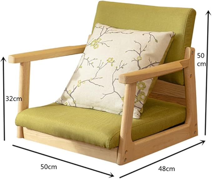 Office Chair Gaming Chair Computer Chair Leisure Chair for Bay Window Floor Tatami Legless Chair with Upholstery Seat Cushion Home Furniture