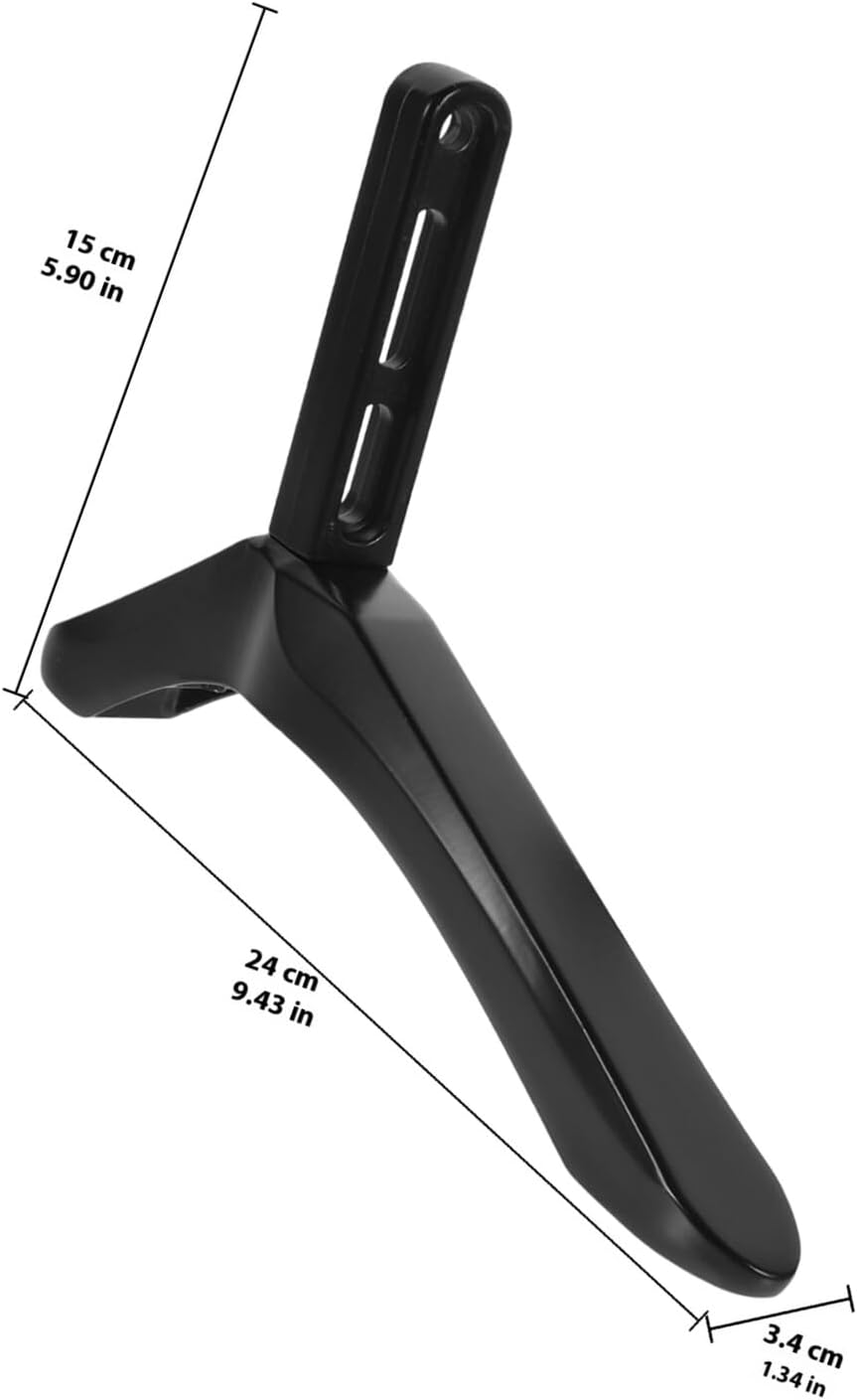 Abaodam Tv Stand Replacement Base with Screws Black Tv Holder Pedestal Feet Tabletop Support Compatible with LCD LED