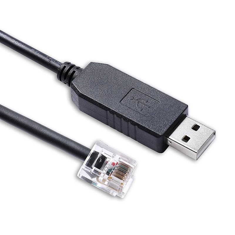 Generic PL2303 RS232 RJ12 6P6C for Synscan Goto Hand Control PC Link Cable Prolific USB to for Connecting PC and HC