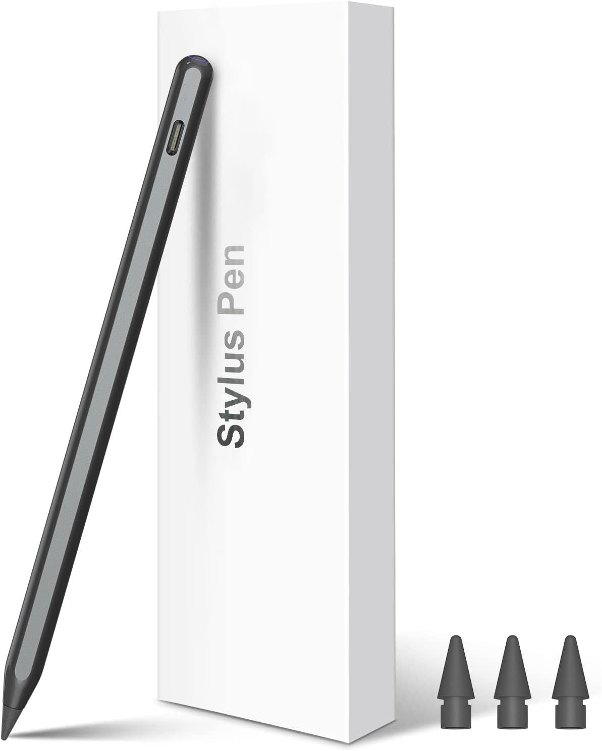 Pencil 2nd Generation Wireless Charging, Pencil for iPad with Tilt & Palm Rejection, Magnetic Stylus Pen Compatible with ipad Air 3/4/5, ipad Mini 5/6, ipad 6/7/8/9/10, ipad Pro 11/12.9 (Black)