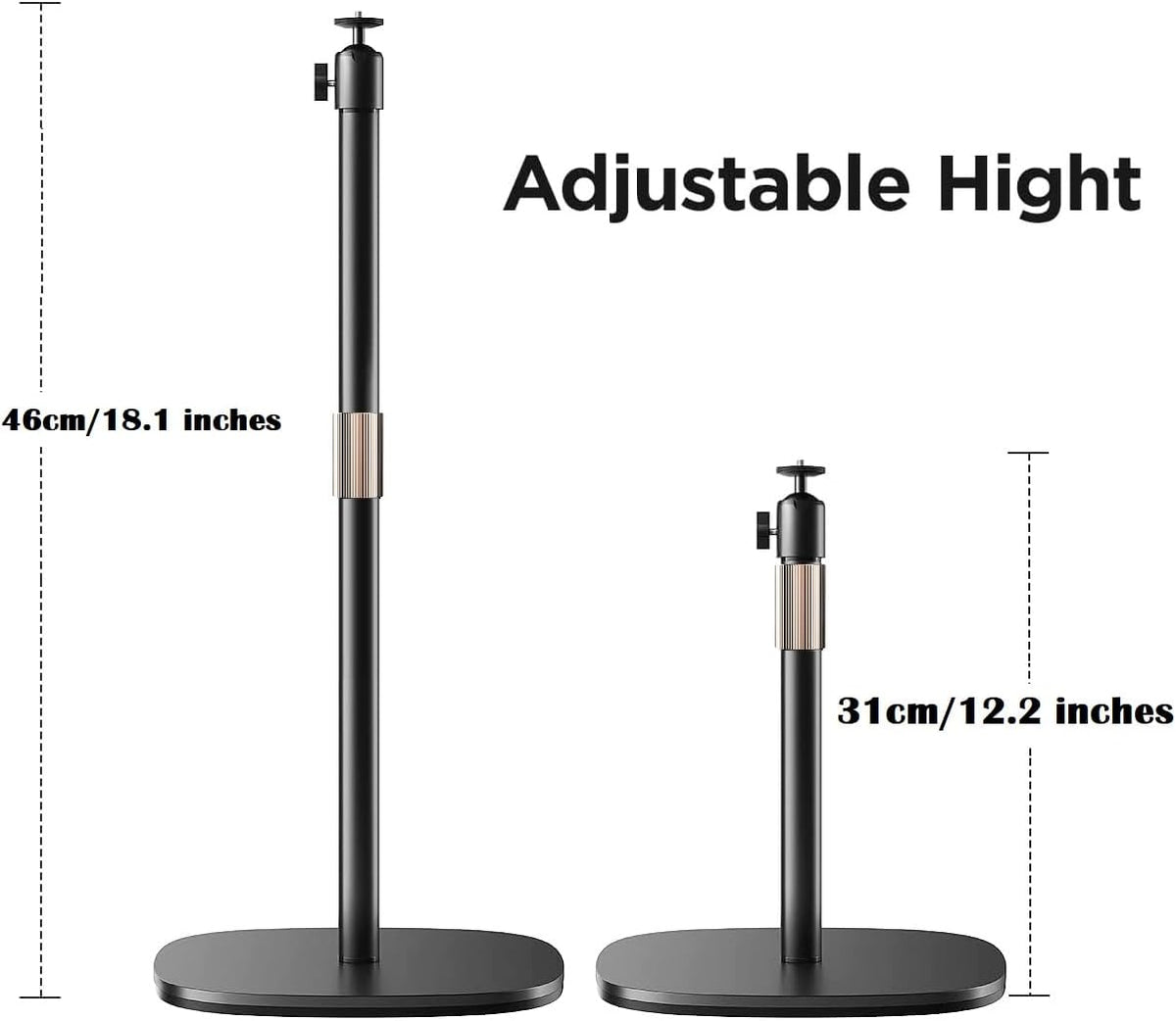 AceTaken 18'' PowerConf-C200,AnkerWork-C310 Tabletop Webcam Stand, Heavy-Duty Webcam Tripod Holder Compatible