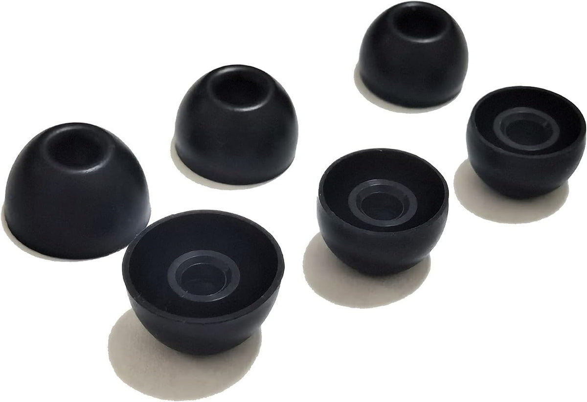 Silicone Ear Tips for Beats Studio Buds Tips Replacement Ear Earbuds Tips for Beats Studio Buds+/Fit Pro/Solo Buds Earbuds 6 Pairs LMS Black