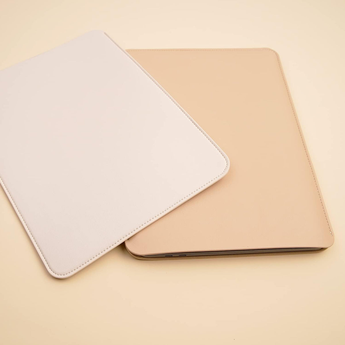 Laptop Sleeve 14 Inch Compatible with New 14 inch MacBook Pro A2992/2918 M3 A2442, A2779, Surface Laptop 13.5 Color Beige