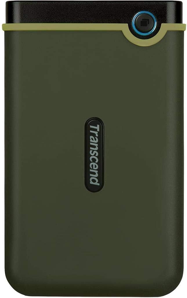 Transcend 2TB USB 3.1 Gen 1 StoreJet 25M3G SJ25M3G Rugged External Hard Drive TS2TSJ25M3G, Military Green