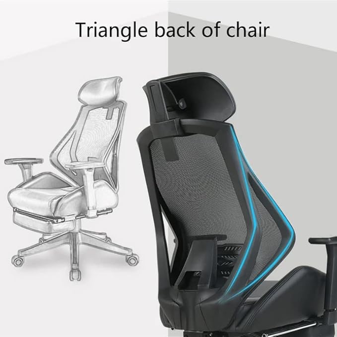 Office Chair Gaming Chair Computer Chair Ergonomic Reclining Office Boss Chair with Footrest Multi-Function Lifted Rotated Computer Chair Protect Waist Gaming Chair